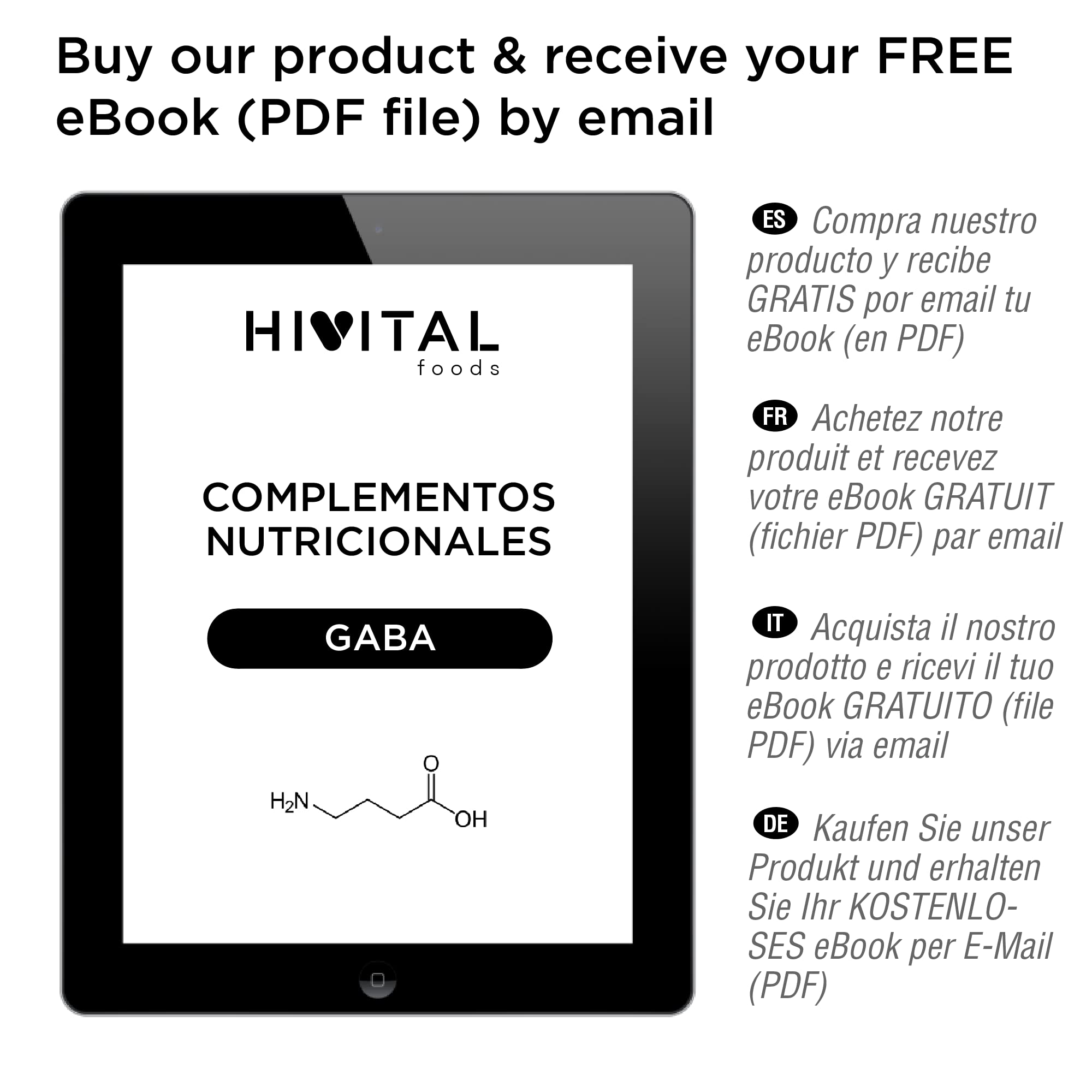 GABA 1300 mg avec Vitamine B6 | 240 Gélules Végétaliennes