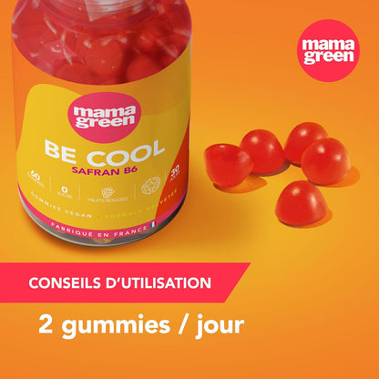 Gummies Safran B6 – Sans Sucres – 60 Gummies – Fabriqué en France 🇫🇷