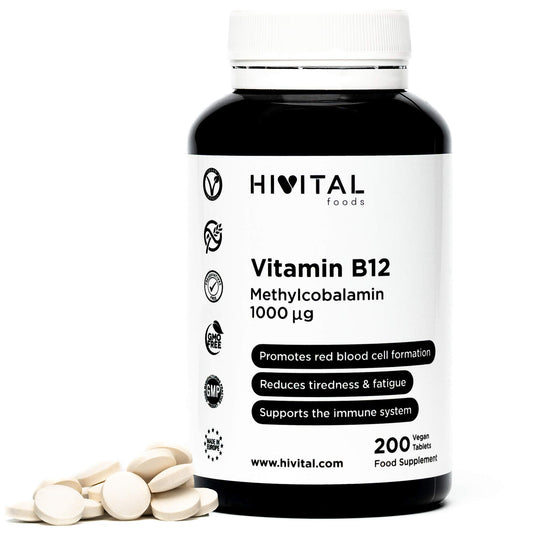 Vitamine B12 Méthylcobalamine 1000 mcg | 200 Comprimés Végétaliens