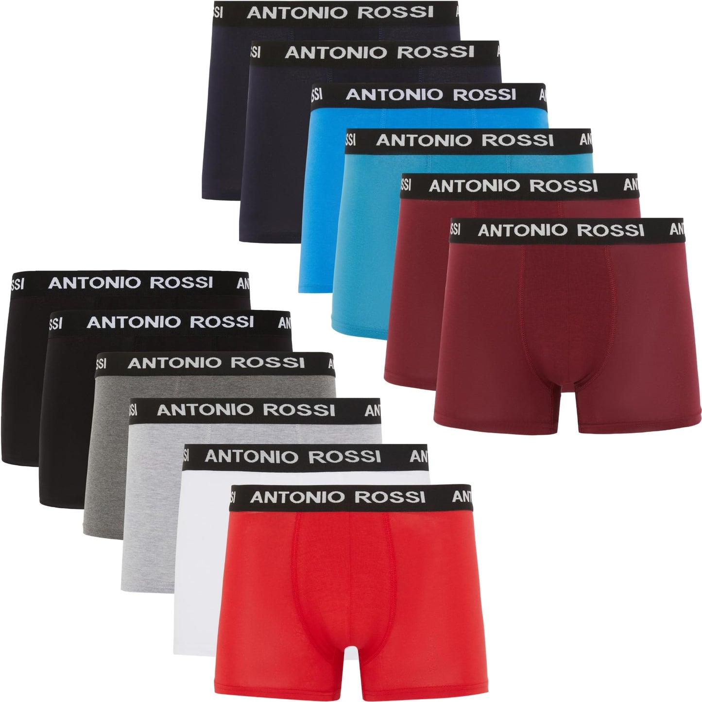 Lot de 12 Boxers Ajustés pour Hommes