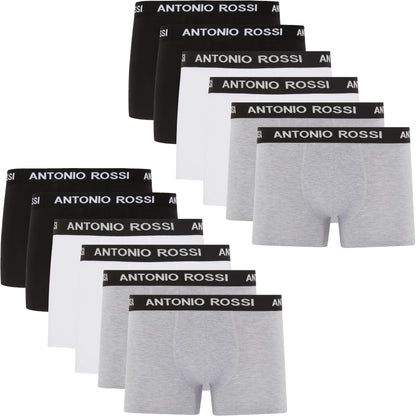 Lot de 12 Boxers Ajustés pour Hommes