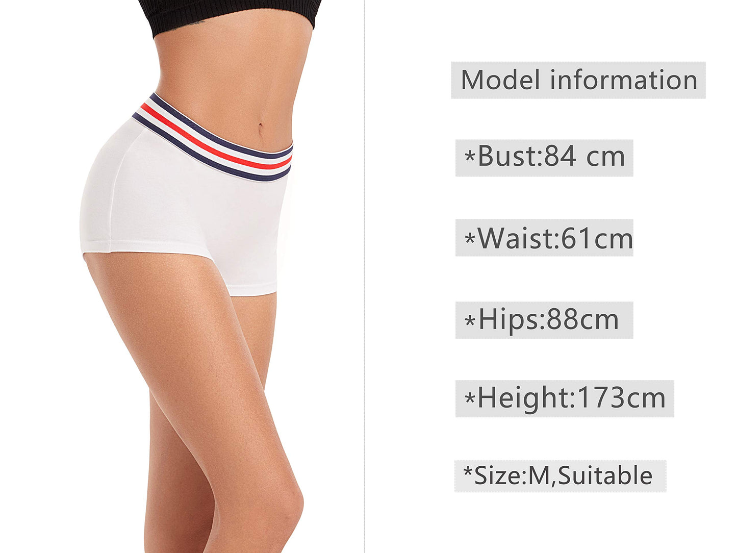 Pack de 4 Culottes Boxer Shorty pour Femme