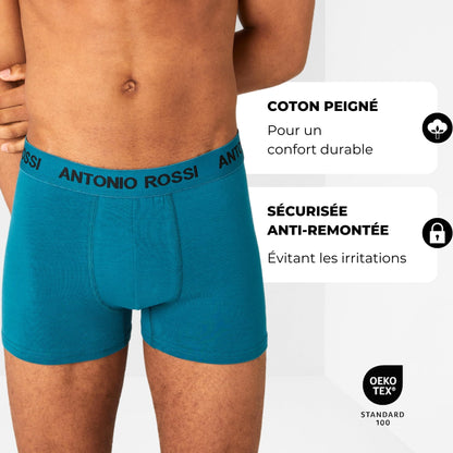 Lot de 12 Boxers Ajustés pour Hommes