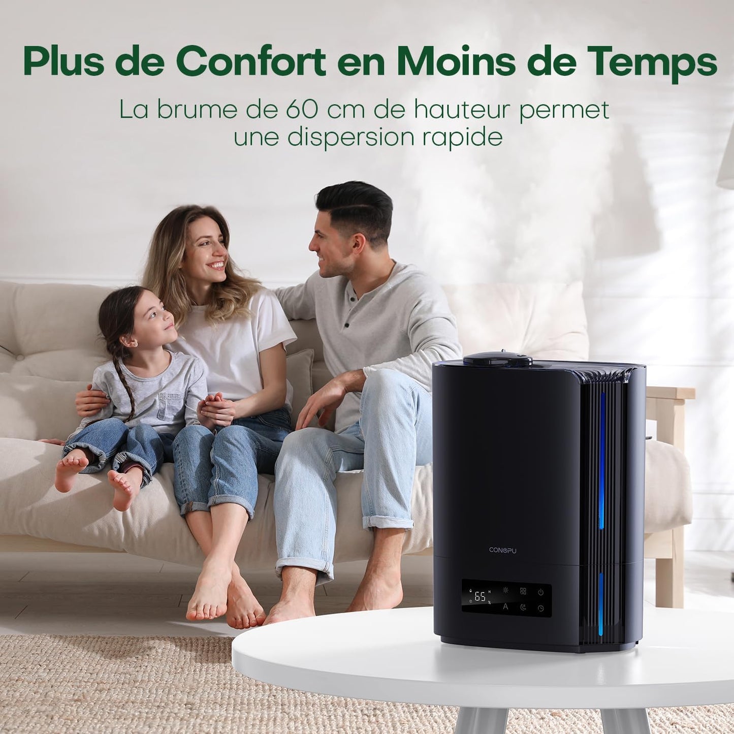 Humidificateur Ultrason 6L Silencieux – Confort et Air Purifié