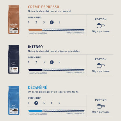 Café en grains Caffé Intenso- Certifié Rainforest Alliance