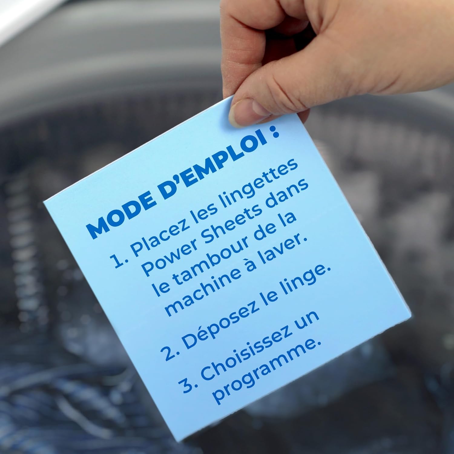 Feuilles de Lessive – Détergent Soluble, Sans Plastique, Jusqu’à 100 Machines