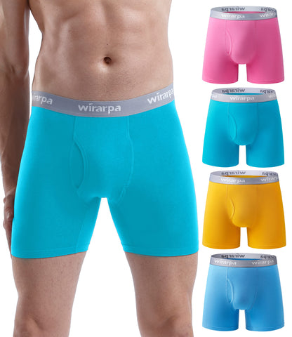 Boxers Homme Coton Confort – Lot de 4 Sans Étiquette