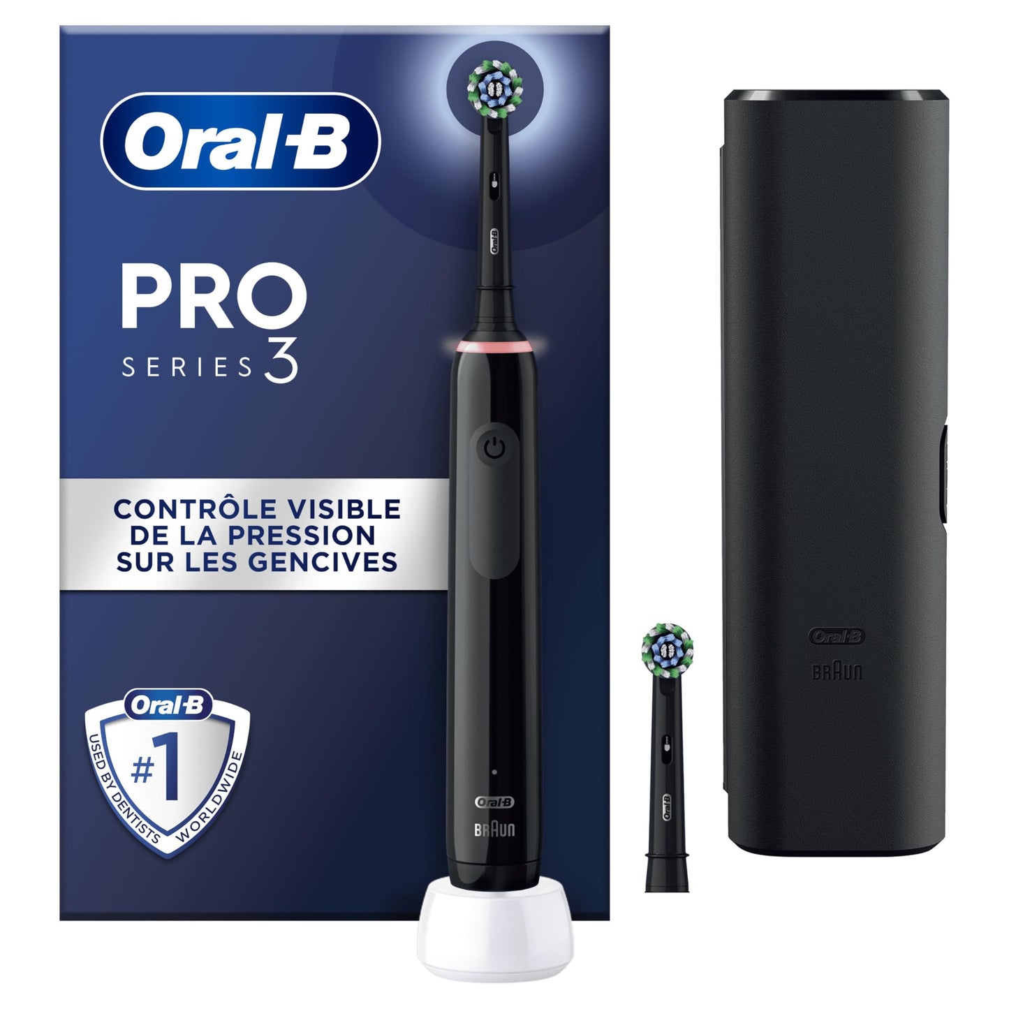 Oral-B Pro 3 3000 Brosse à Dents Électrique – Technologie 3D et Contrôle de la Pression