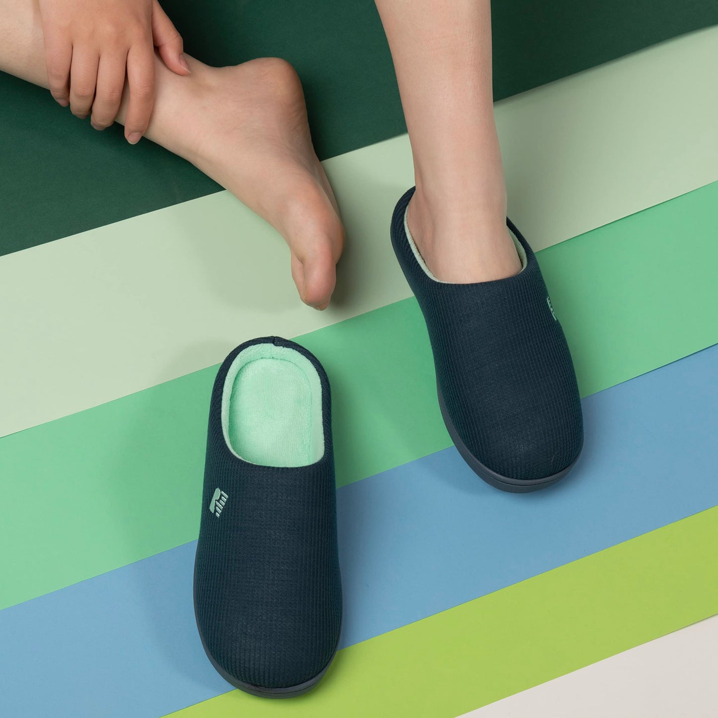 Chaussons à Mémoire de Forme  pour Femmes