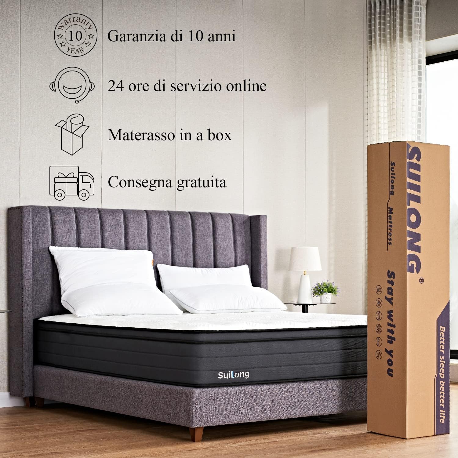 Matelas Hybride | Ressorts Ensachés et Mémoire de Forme