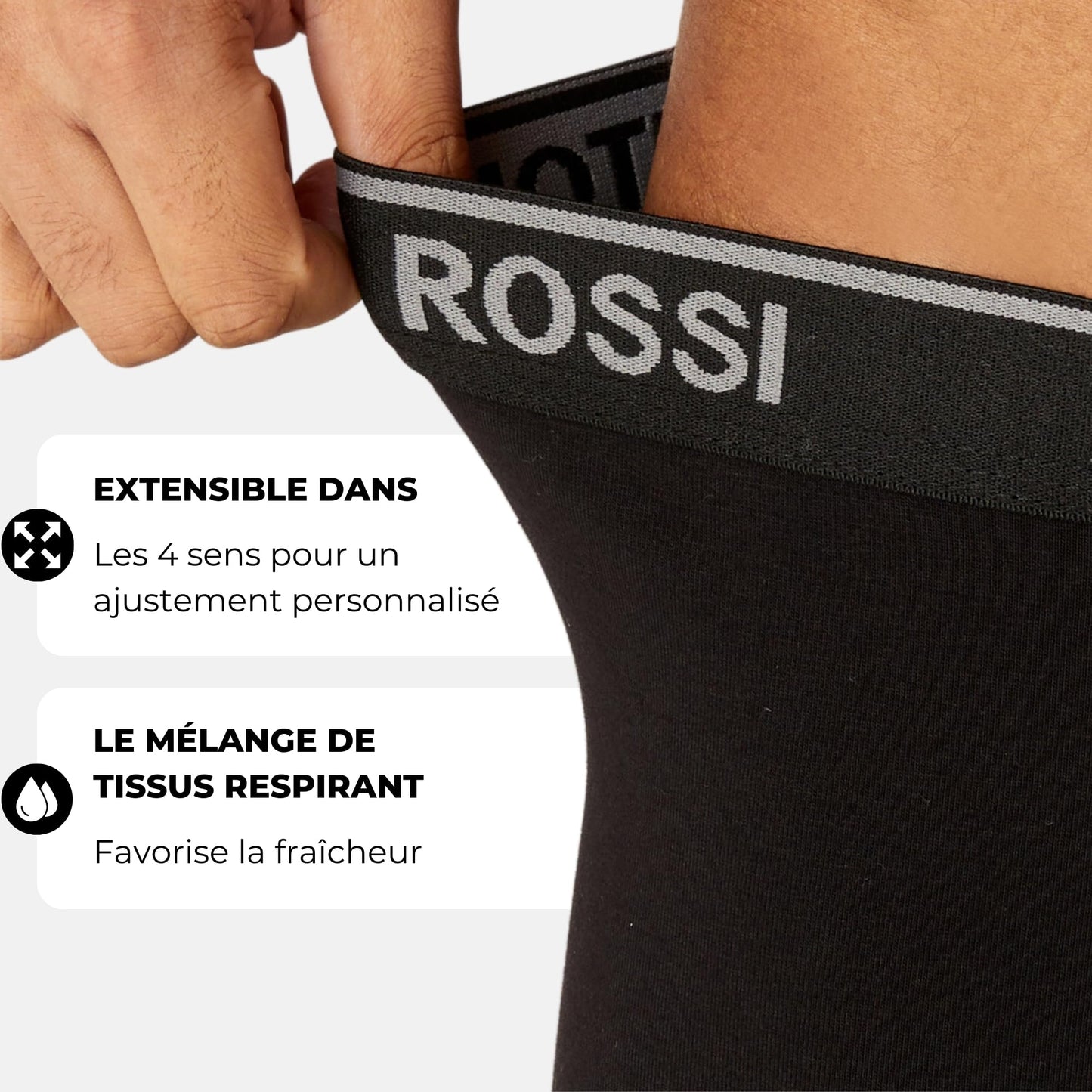 Lot de 12 Boxers Ajustés pour Hommes