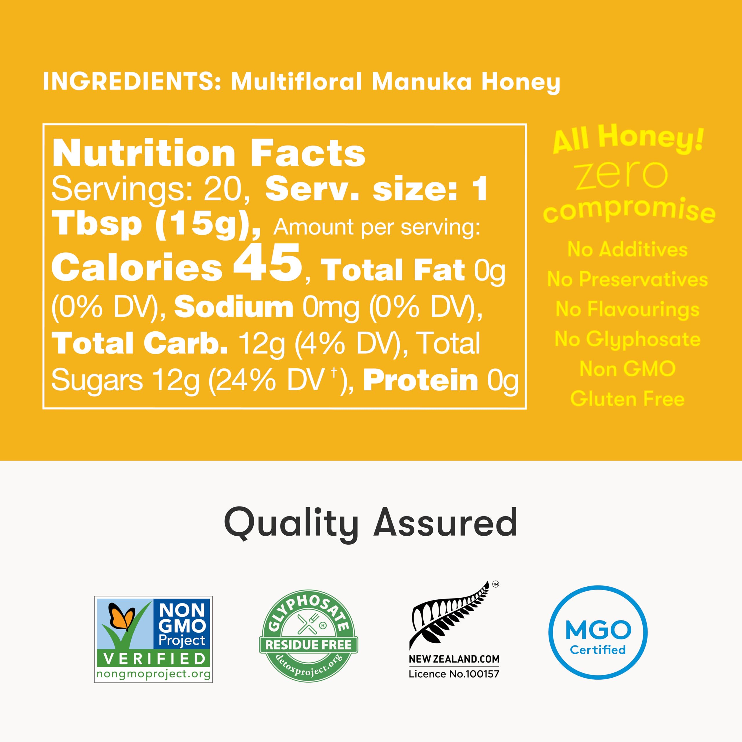 Miel de Manuka MGO 263+ / UMF 10+ | Bien-être Naturel et Vitalité