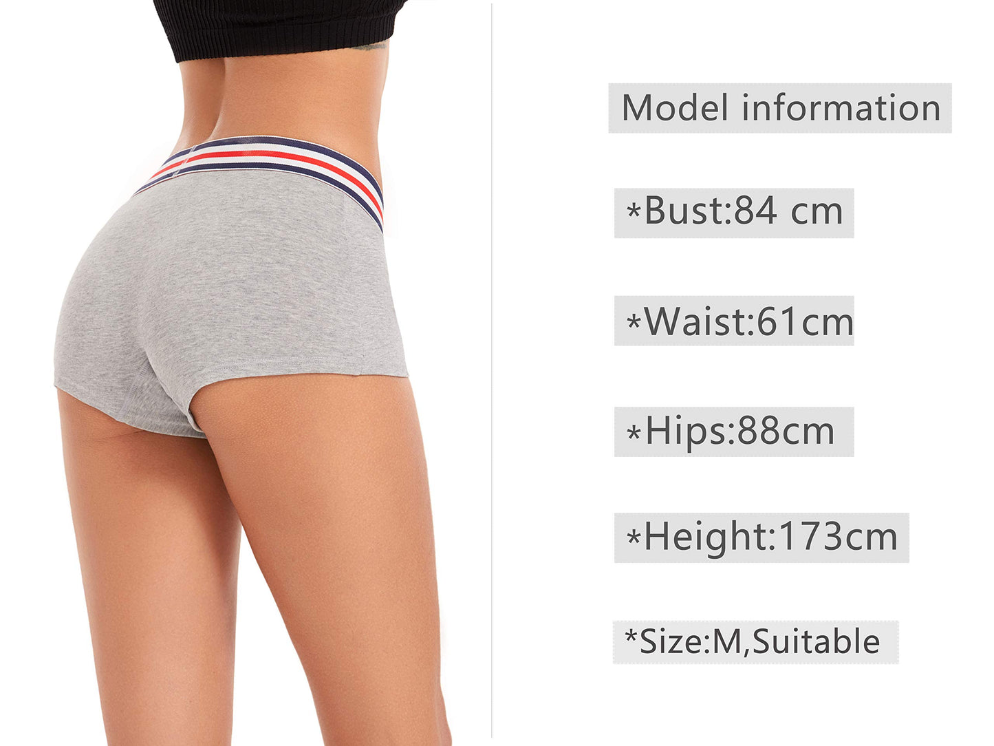 Pack de 4 Culottes Boxer Shorty pour Femme