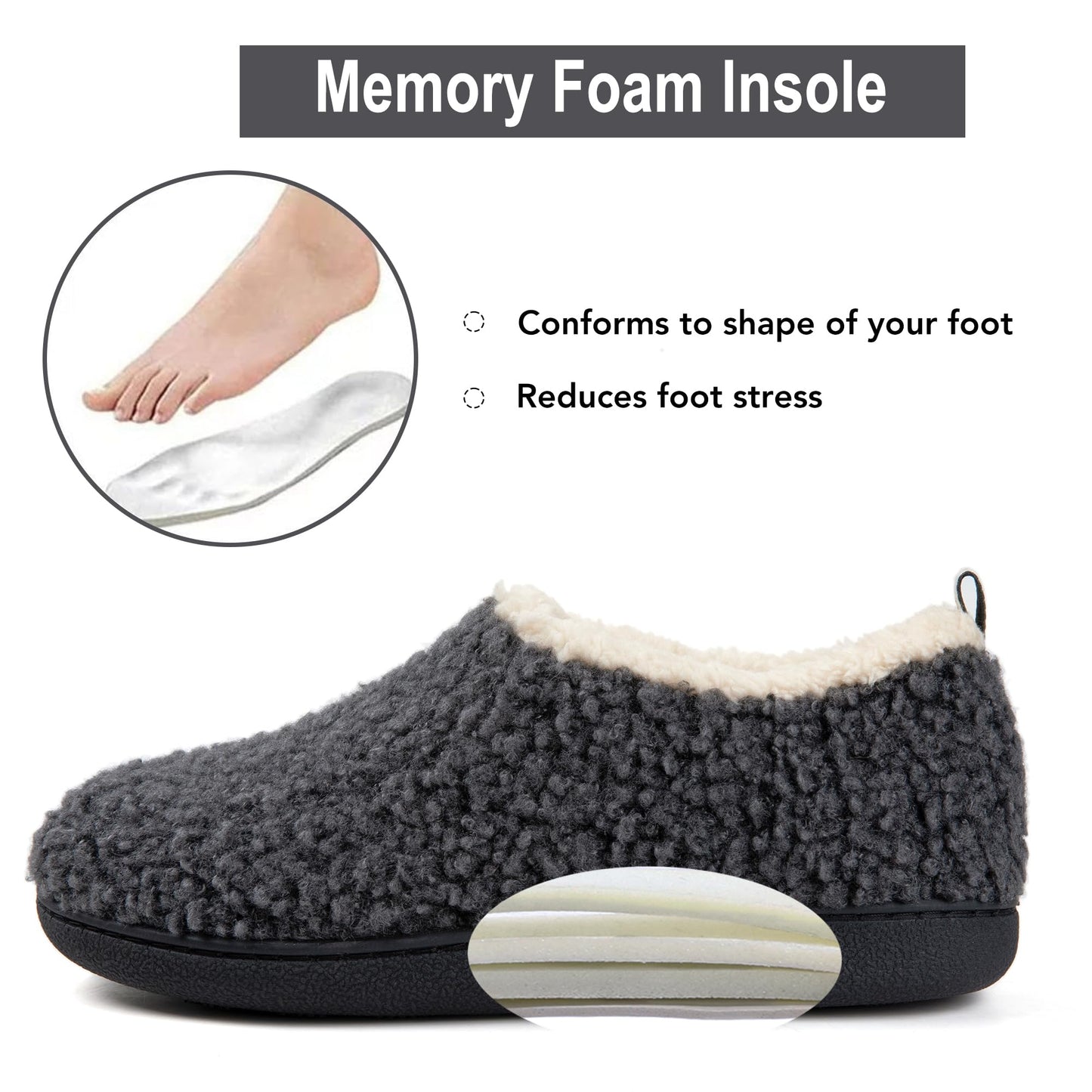 Chaussons Nomad pour Femme | Mousse à Mémoire de Forme