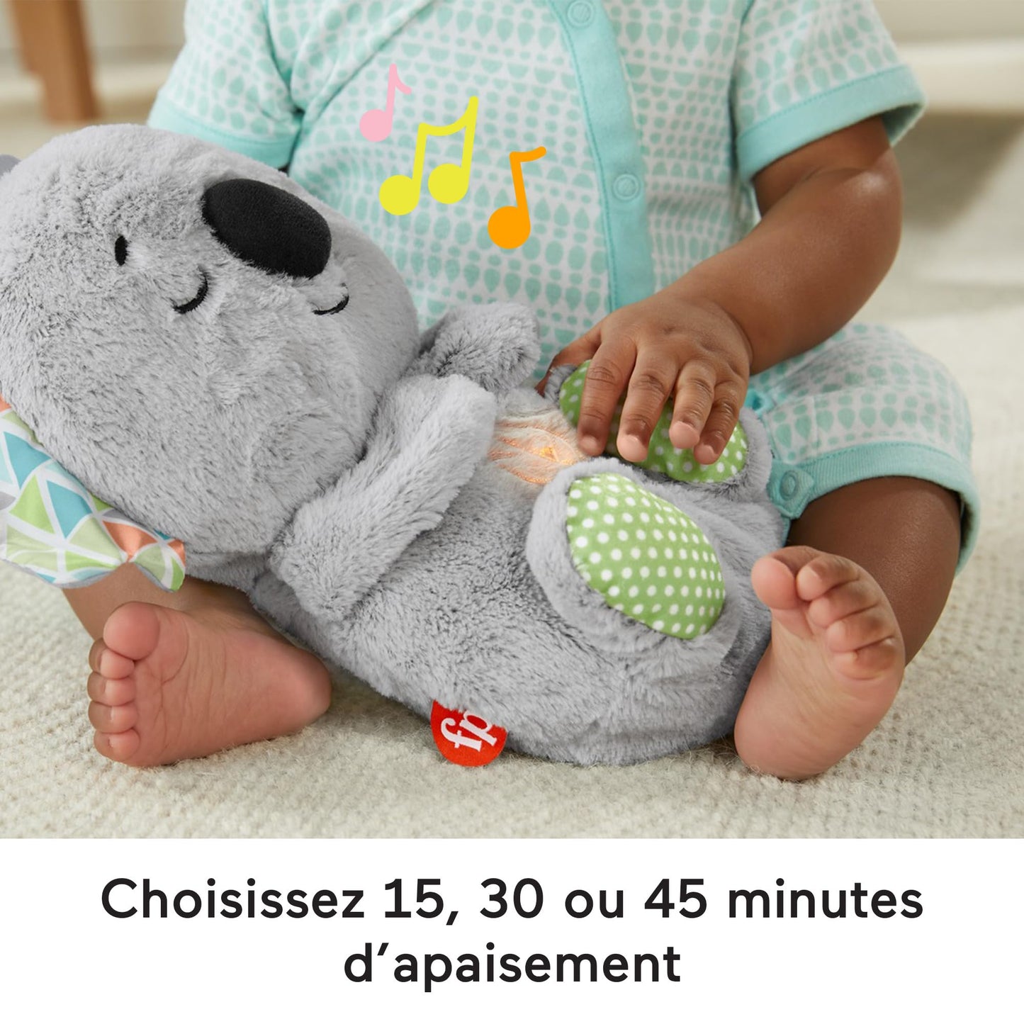 Fisher-Price Ma Loutre Câlins Bonne Nuit – Peluche Veilleuse Musicale pour Bébé