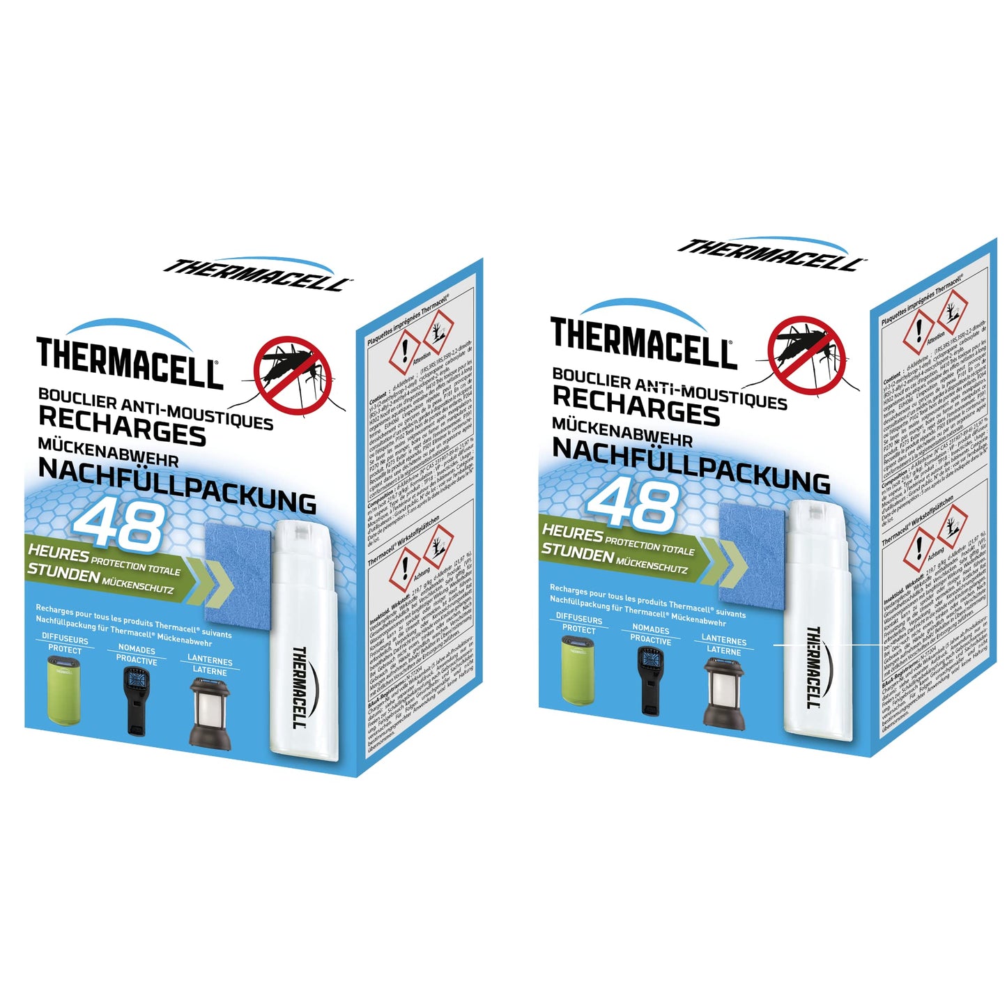 Thermacell - Recharge 48H  Anti-Moustiques Patch- Effet Rapide, Inodore