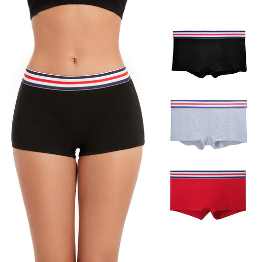 Pack de 4 Culottes Boxer Shorty pour Femme