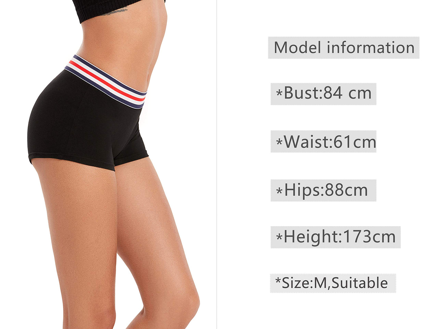 Pack de 4 Culottes Boxer Shorty pour Femme