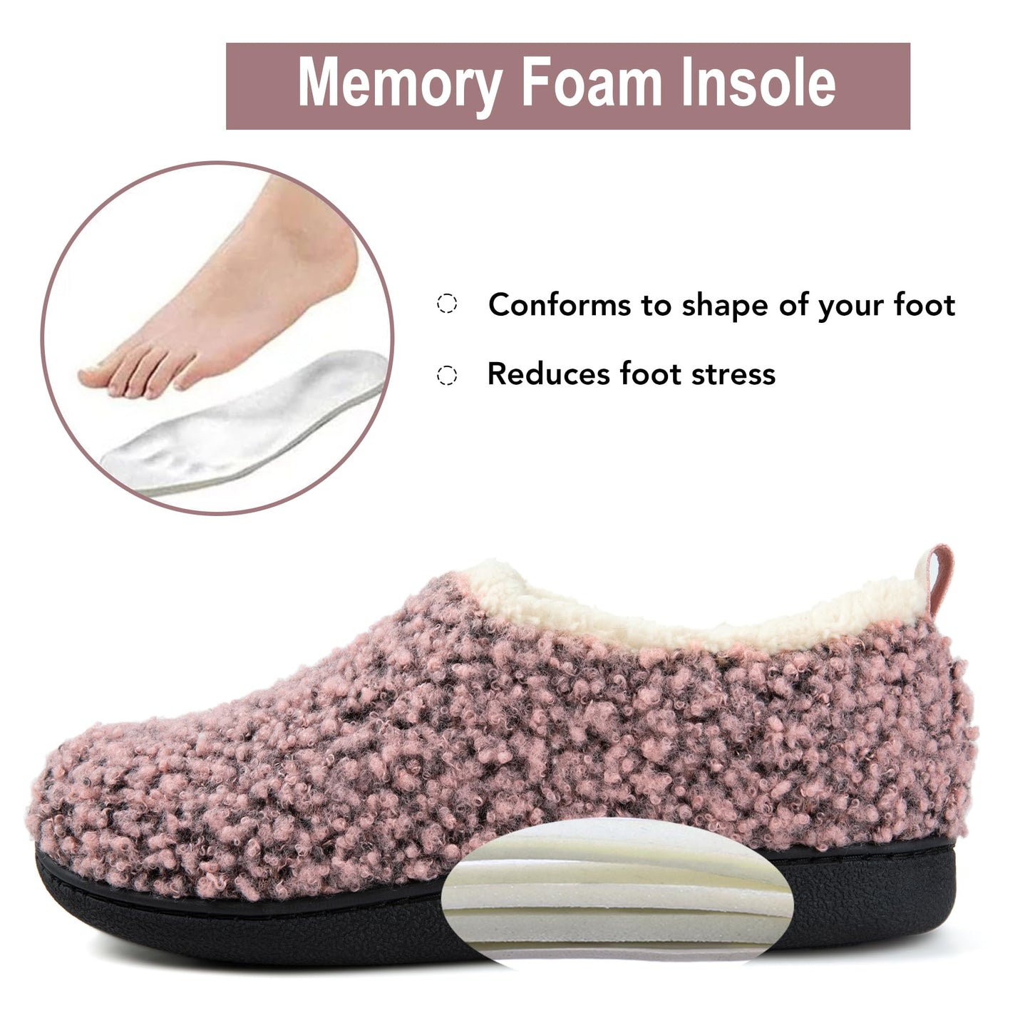 Chaussons Nomad pour Femme | Mousse à Mémoire de Forme