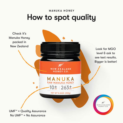 Miel de Manuka MGO 263+ / UMF 10+ | Bien-être Naturel et Vitalité