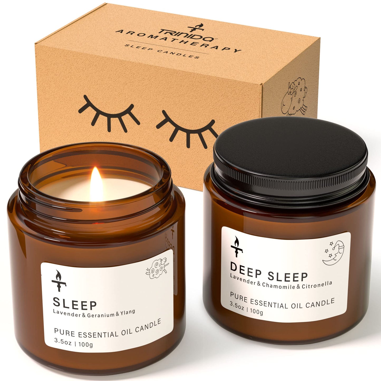 Bougies de Sommeil d'Aromathérapie