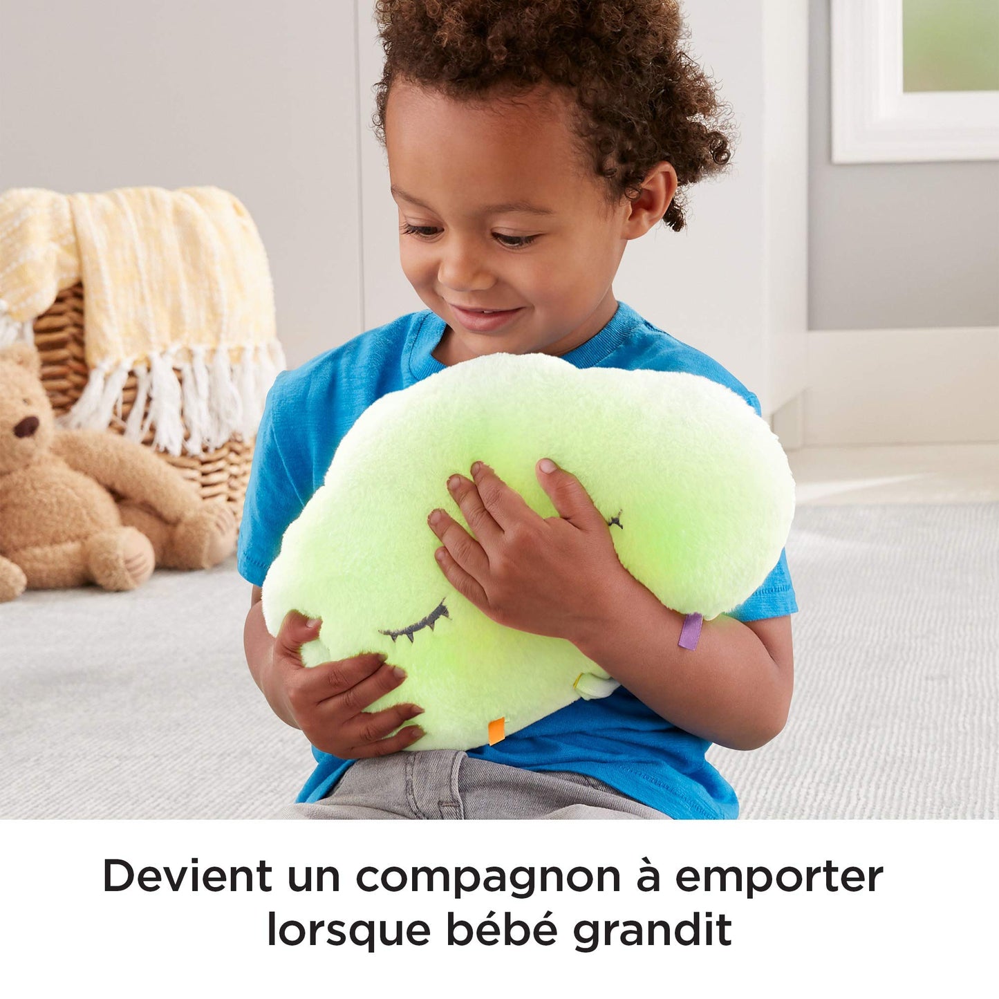 Fisher-Price Ma Loutre Câlins Bonne Nuit – Peluche Veilleuse Musicale pour Bébé