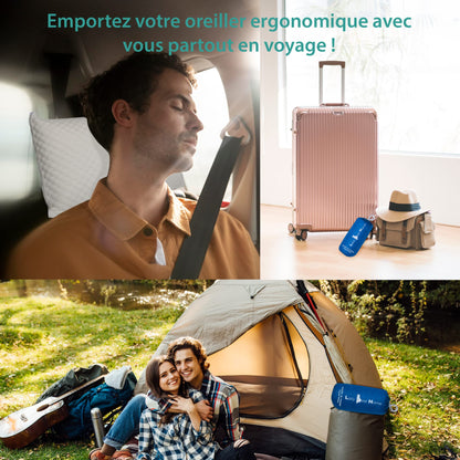 Lazy Bear Home – Oreiller Mémoire de Forme Ergonomique