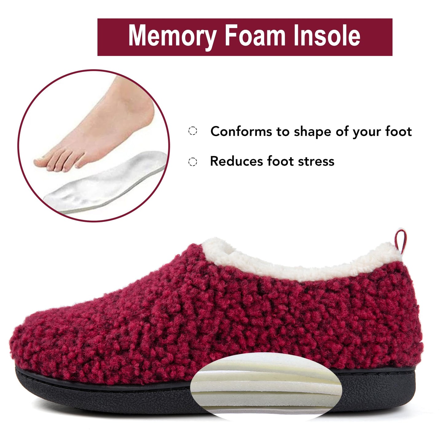 Chaussons Nomad pour Femme | Mousse à Mémoire de Forme