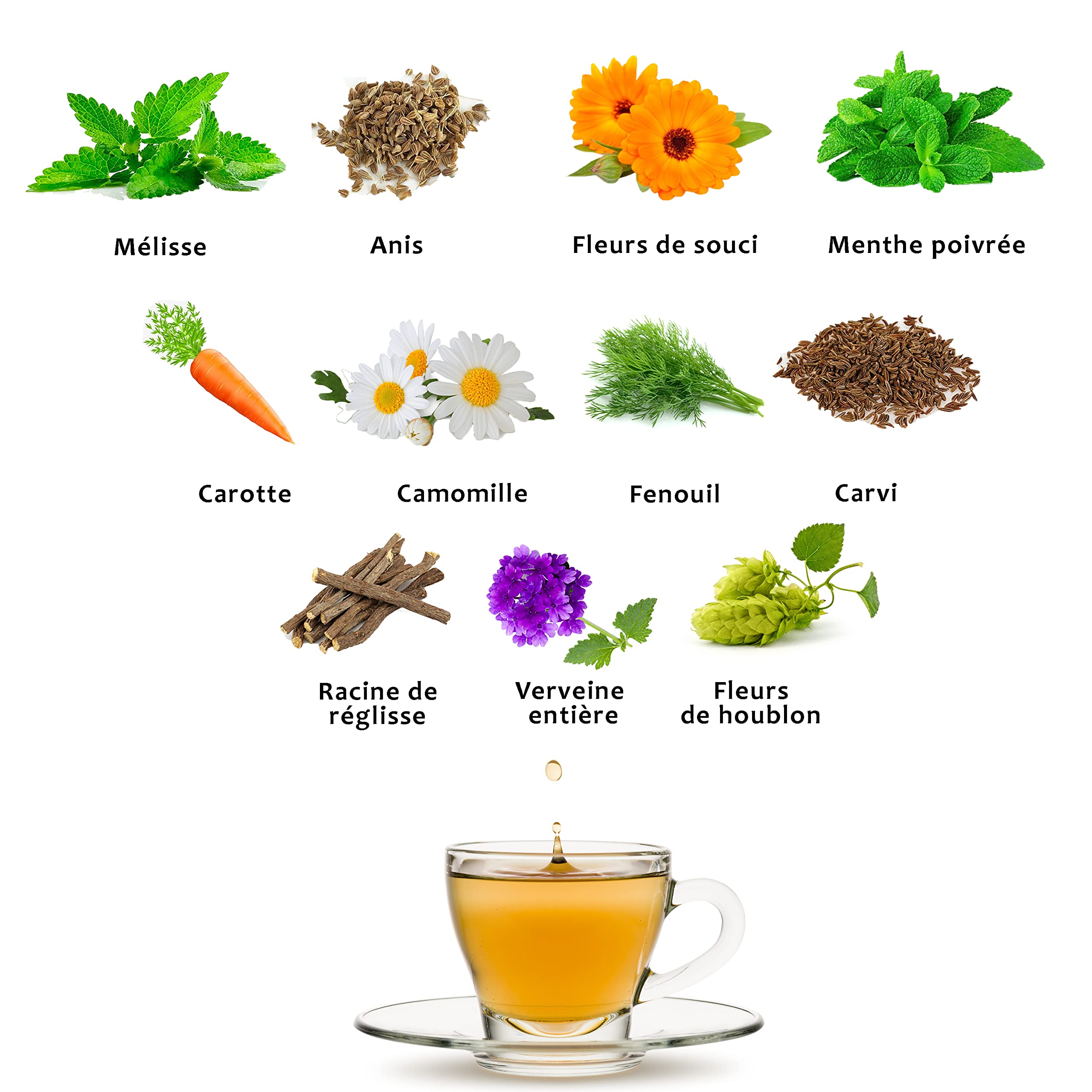 Tisane Relaxante et Anti-Stress – L'Art de la Détente 🧘🏽‍♀️100G