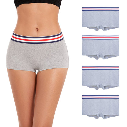 Pack de 4 Culottes Boxer Shorty pour Femme