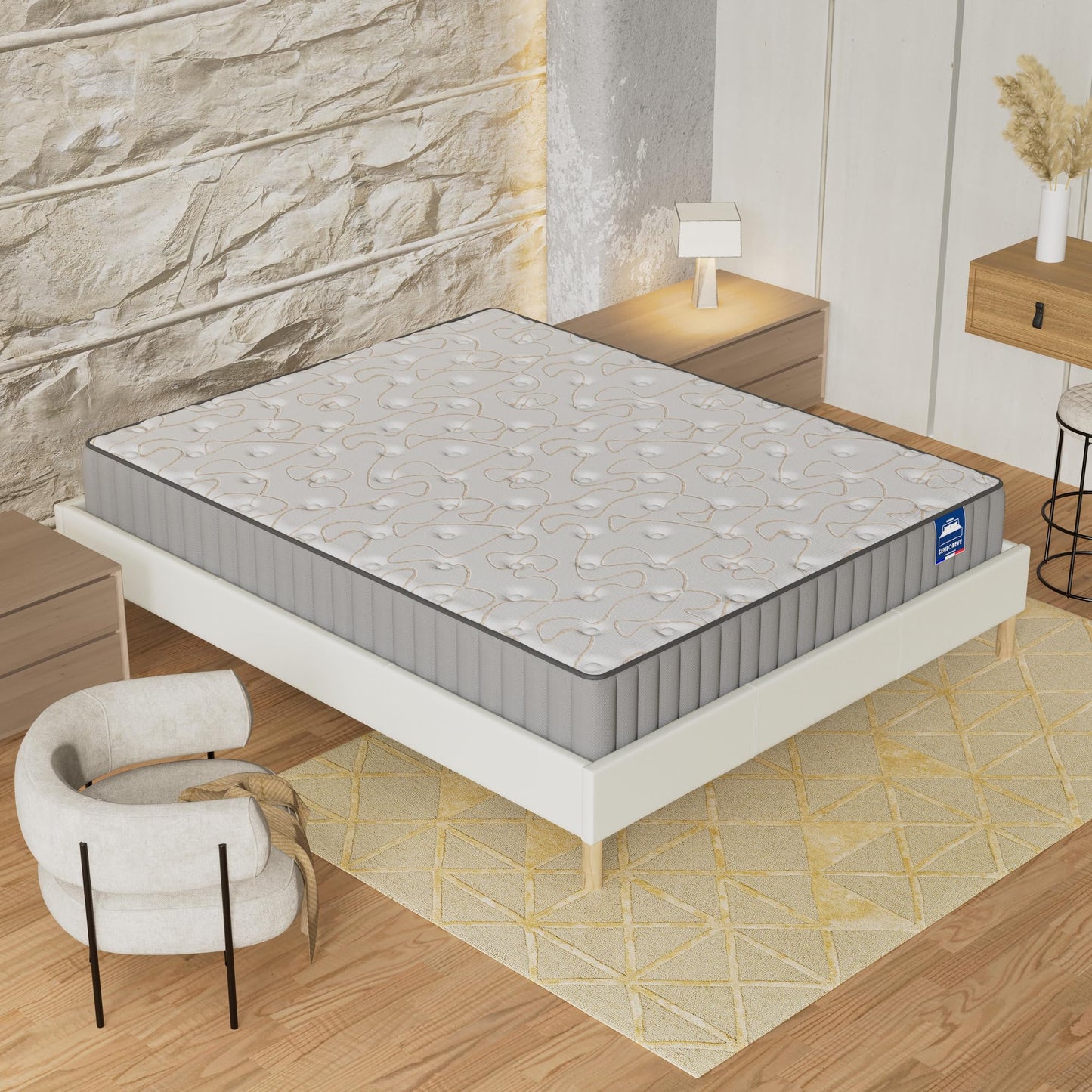 Matelas Sensoreve – Confort Durable, Mémoire de Forme, 22cm d'Épaisseur