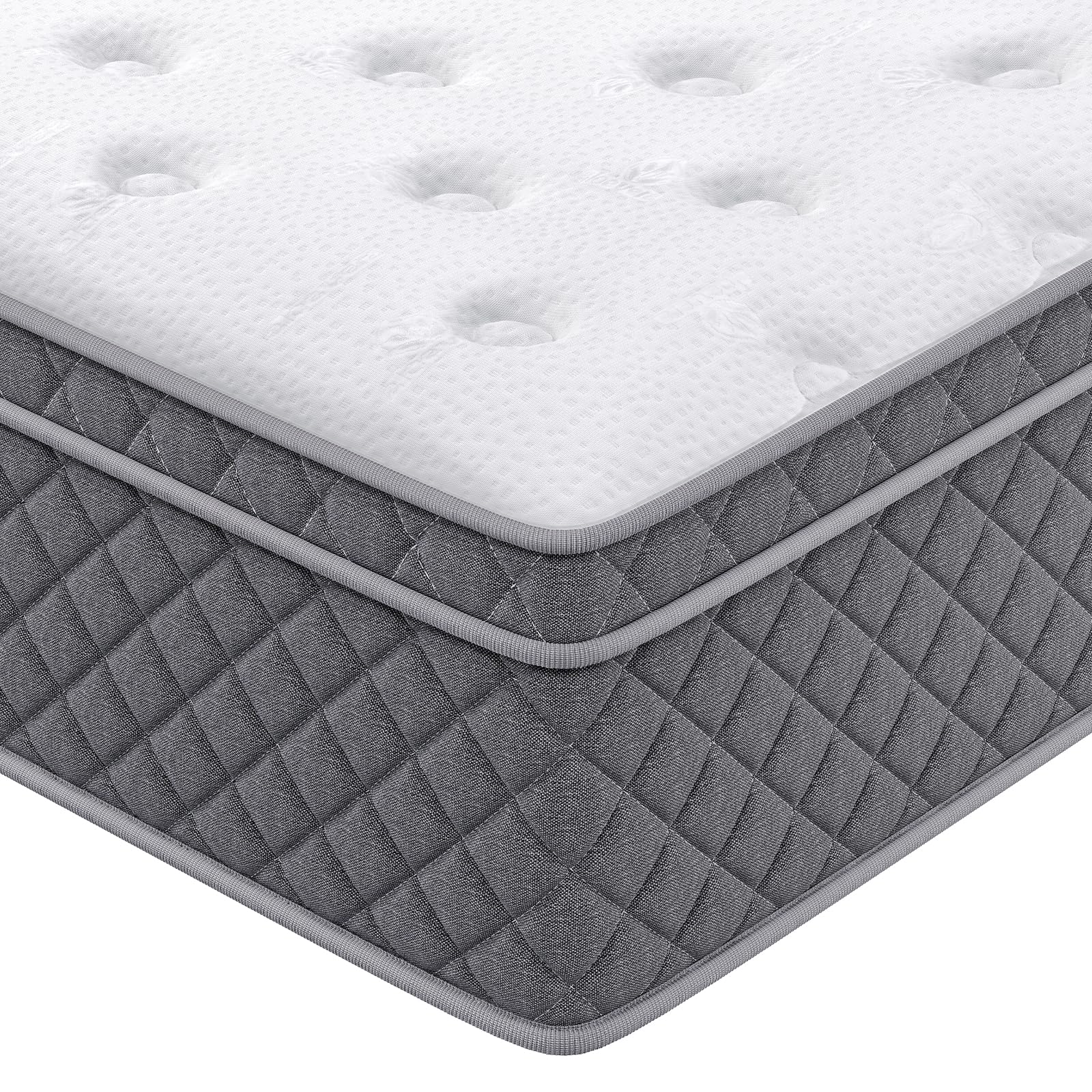 Hiepunos Matelas | Hybride à Ressorts Ensachés et Mémoire de Forme