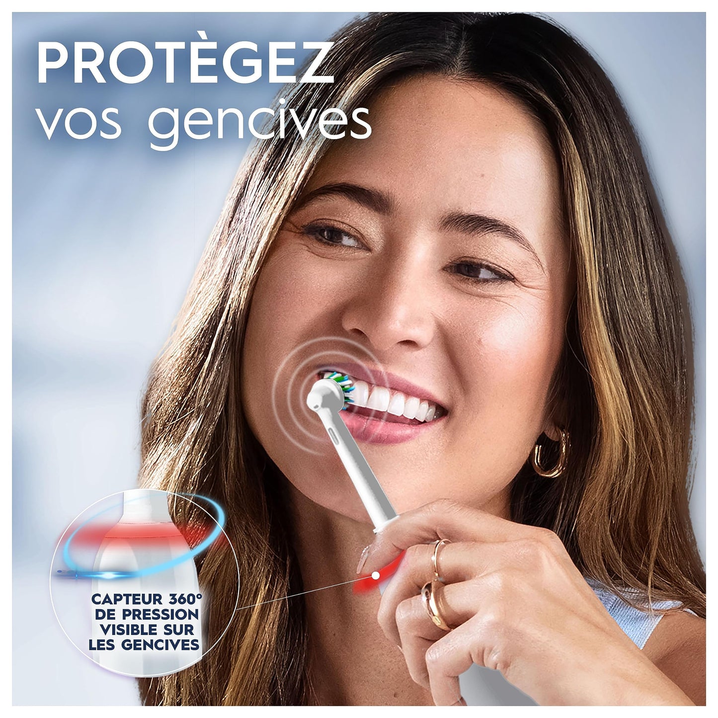 Oral-B Pro 3 3000 Brosse à Dents Électrique – Technologie 3D et Contrôle de la Pression